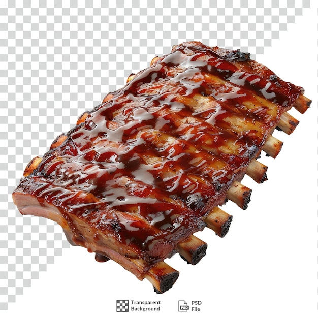 PSD bbq costelas fundo transparente