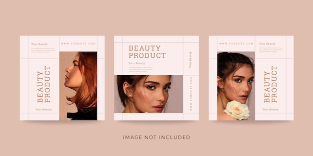 Beauty-Produkt Promotion Social Media Post oder Banner Vorlage