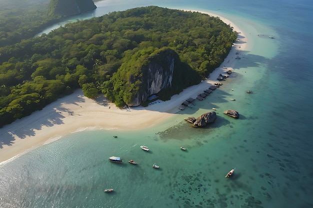 PSD beaux paysages de plage et d'île