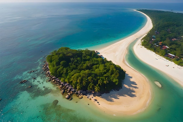 PSD beaux paysages de plage et d'île