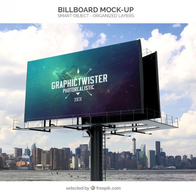 PSD billboard mockup