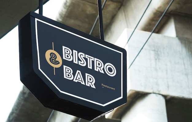 PSD bistro- und barrestaurant-modell