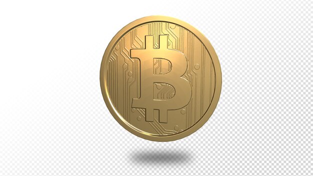 PSD bitcoin de crypto-monnaie 3d