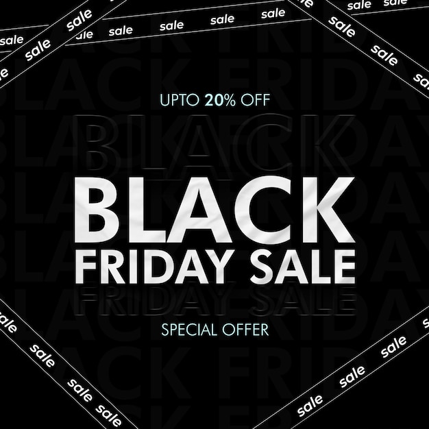 PSD black friday sale post black friday discount post social media post design (desenho de postagem)