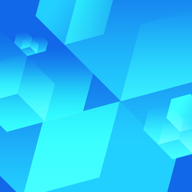 PSD blue cube background