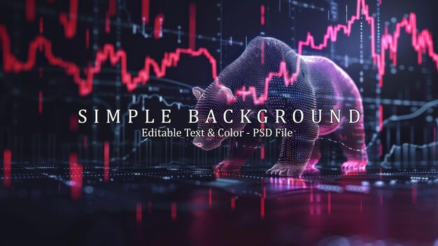 PSD börseninvestitions-handelsdiagramm oder forex-diagramm mit weltkarte, die das globale netzwerk darstellt.