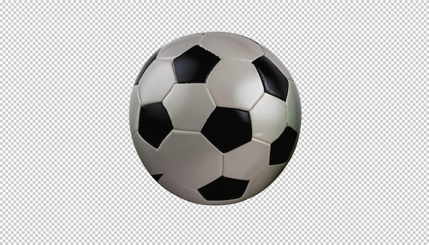 Bola de futebol em fundo transparente