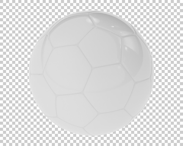 PSD bola de futebol na ilustração de renderização 3d de fundo transparente