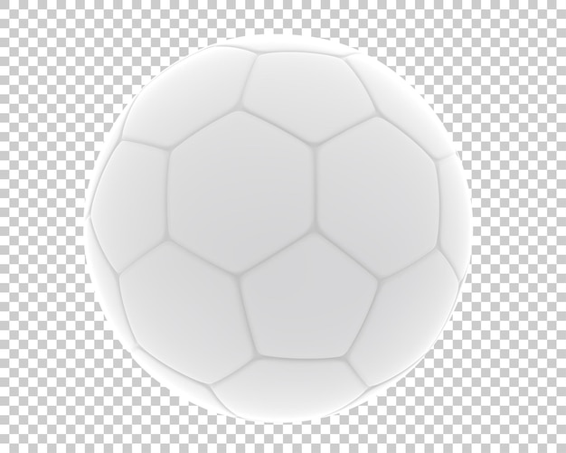 PSD bola de futebol na ilustração de renderização 3d de fundo transparente