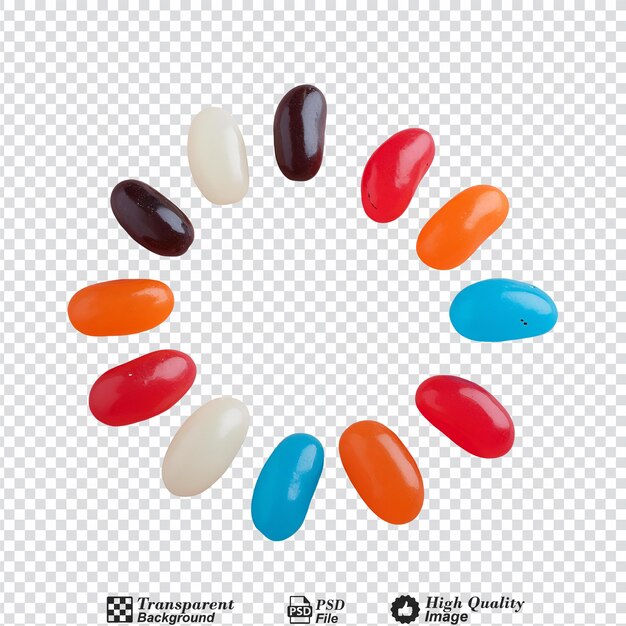 PSD des bonbons isolés sur un fond transparent