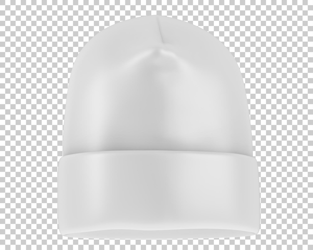 Bonnet sur fond transparent illustration de rendu 3d