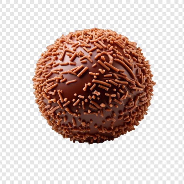 Brigadeiro style isolé png avec fond blanc dessin animé génératif IA