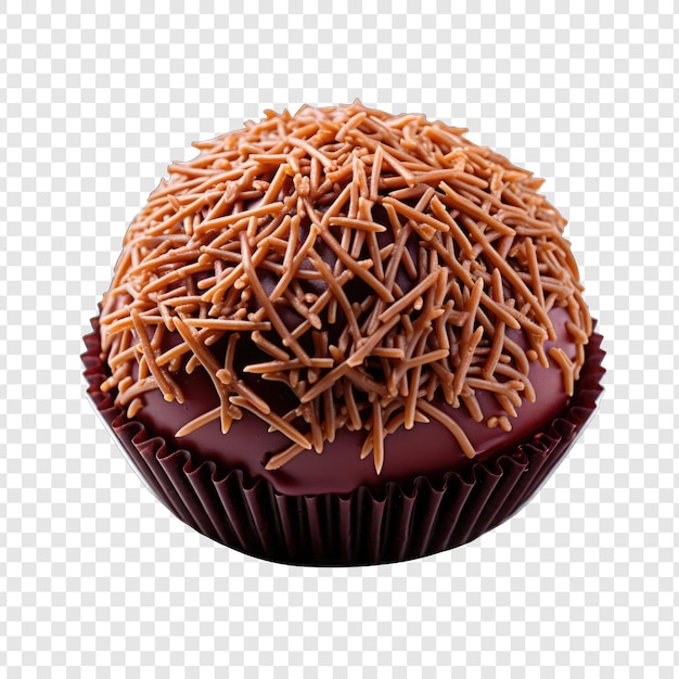 Brigadeiro style isolé png avec fond blanc illustration générative IA