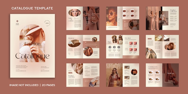 PSD brochure du catalogue de mode