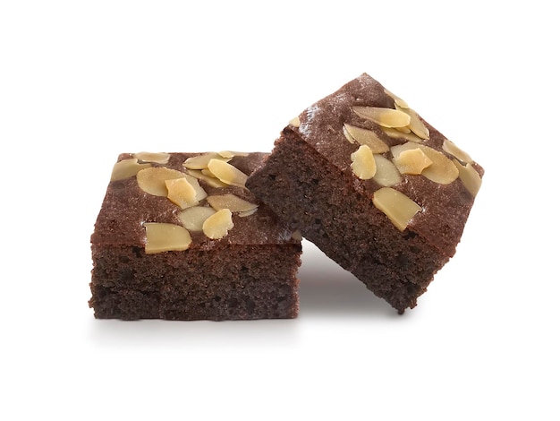 PSD brownie au chocolat fond transparent