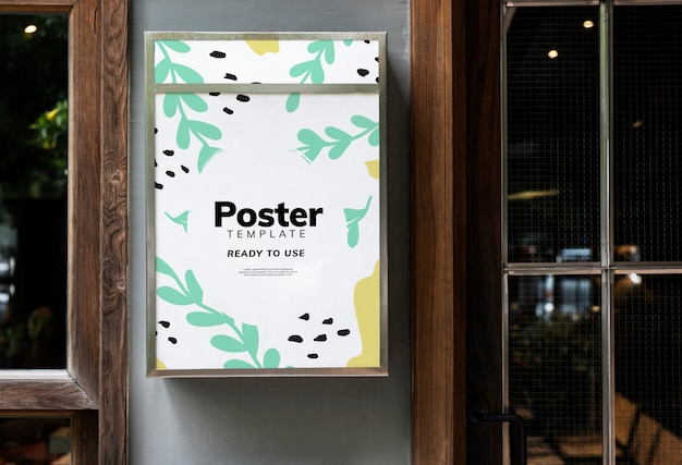 PSD buntes restaurant signage-modelldesign