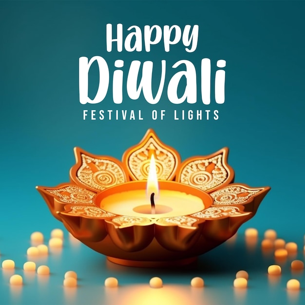 Buon Diwali Festival delle luci post PSD