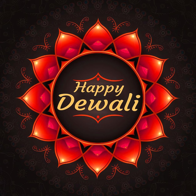 Buon Diwali Festival indiano bellissimo design di sfondo artistico