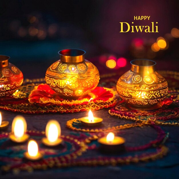 Buon Diwali sullo sfondo