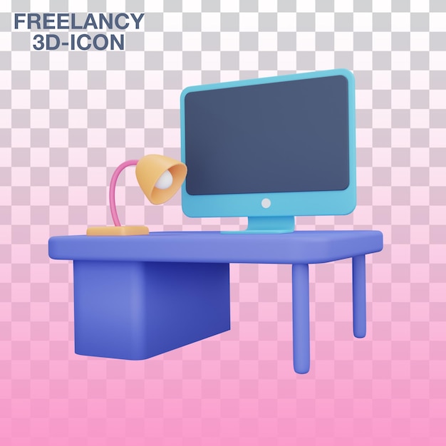 Bureau FreeLancy 3D-Icon