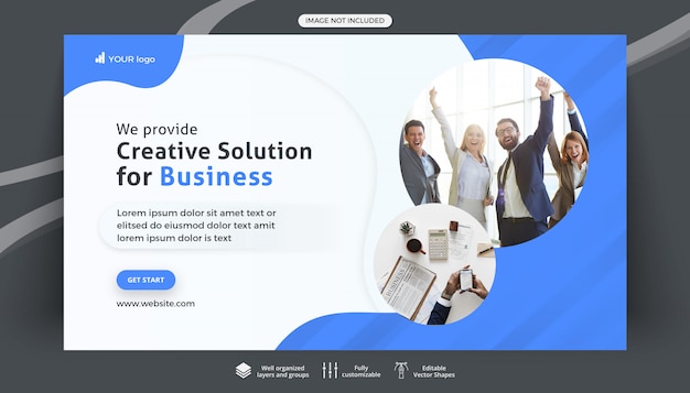 Business abstrakte Website-Vorlage