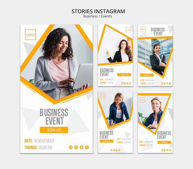 Business design en ligne pour les histoires instagram