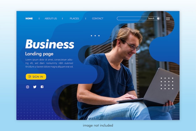 Business Landing Page Website Vorlage