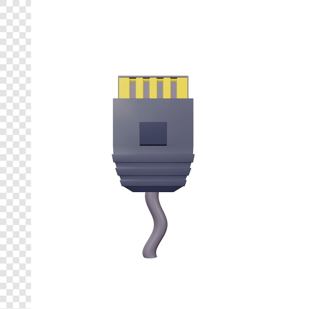 PSD câble rj45 3d