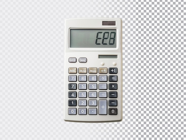 PSD calculadora em fundo transparente