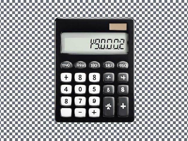 PSD calculadora isolada sobre um fundo transparente