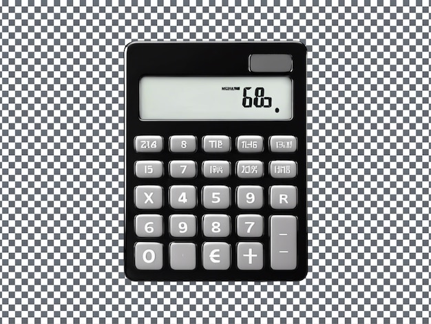 PSD calculadora isolada sobre um fundo transparente