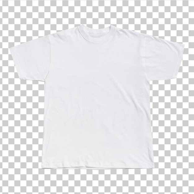 Camiseta branca sobre fundo branco