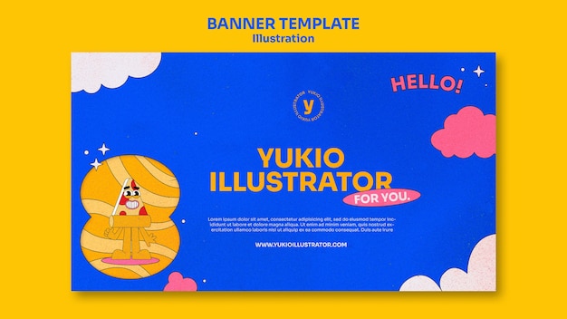 Candy Colours Illustrator-Banner-Vorlage