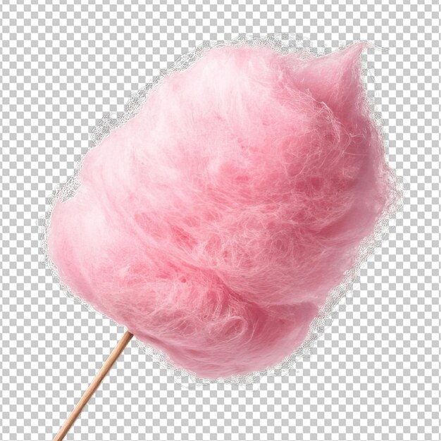 PSD candy cotton isolé sur un fond transparent png