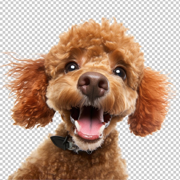 Cão Poodle isolado em fundo transparente png