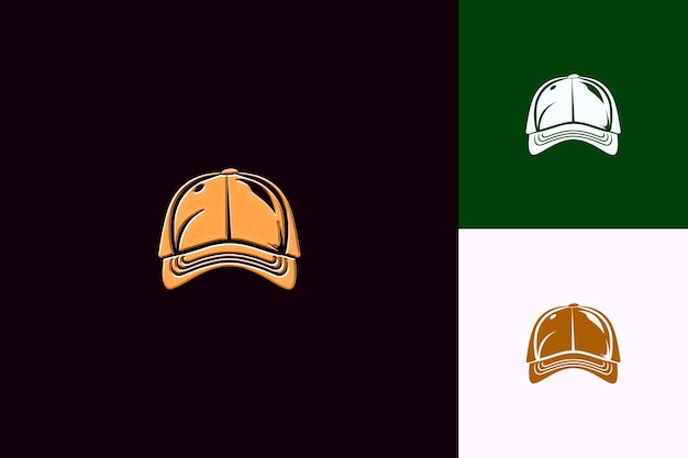 PSD cap classique png avec logo rétro présentant un dessin d'art créatif de baseball ou de camion