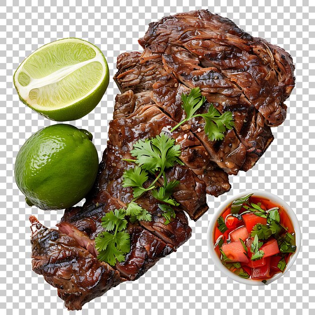 PSD carne asada png com fundo transparente