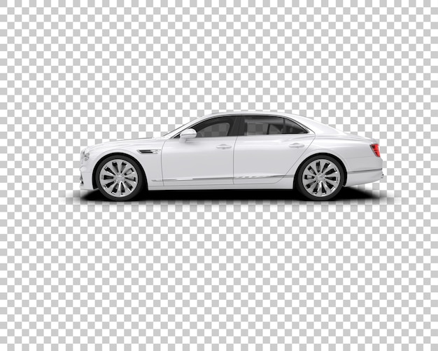 PSD carro de luxo isolado no fundo ilustração de renderização 3d