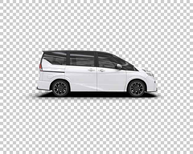 PSD carro moderno realista isolado no fundo ilustração de renderização 3d