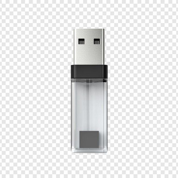 PSD carte mémoire usb grise avec stockage d'informations