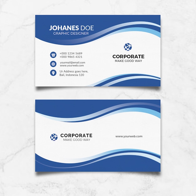 PSD carte de visite creative clean