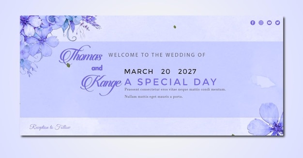 PSD les cartes de vœux d'invitation de mariage sont d'un style vintage élégant.