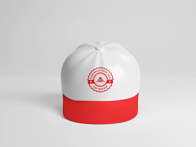 PSD casquette 3d avec maquette de logo