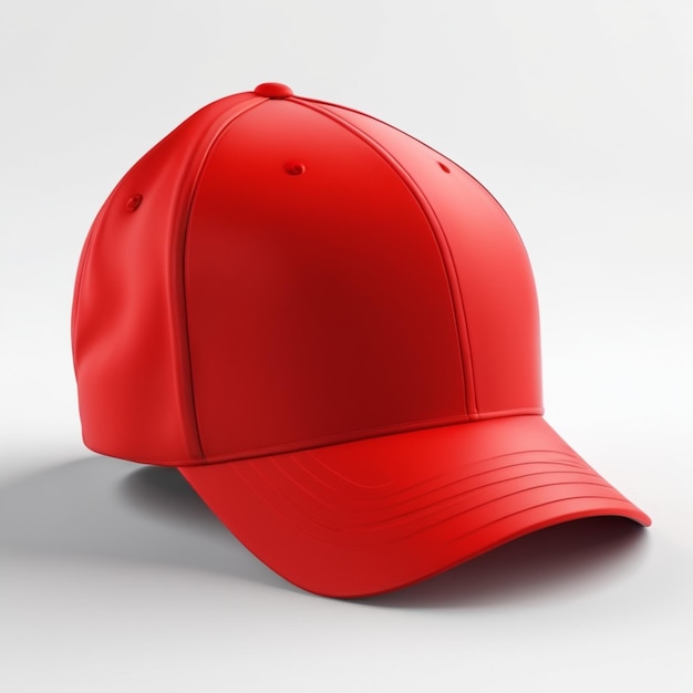 PSD une casquette de baseball rouge avec une casquette rouge dessus