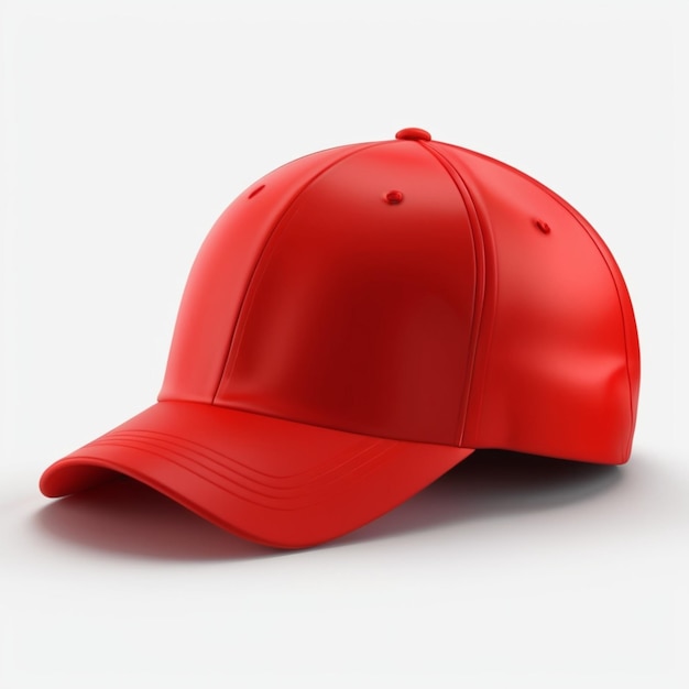 PSD une casquette de baseball rouge avec le mot rouge dessus