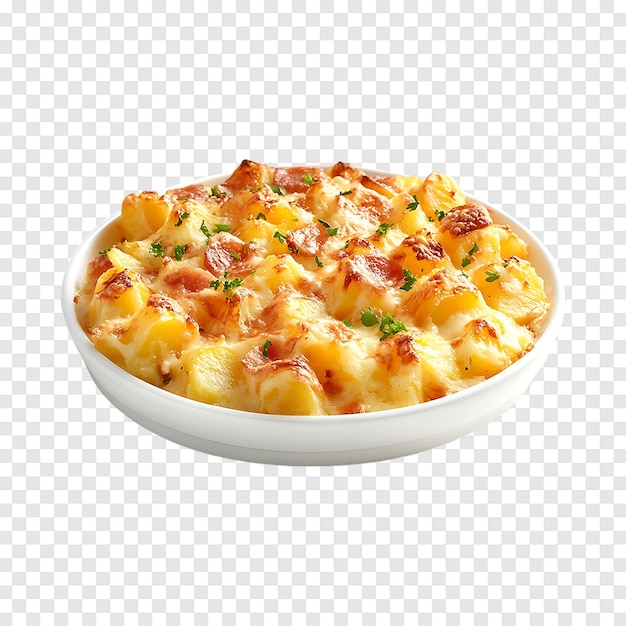 PSD casserole de batata assada saborosa isolada em um fundo transparente para uso criativo