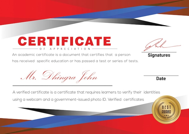 PSD certificat