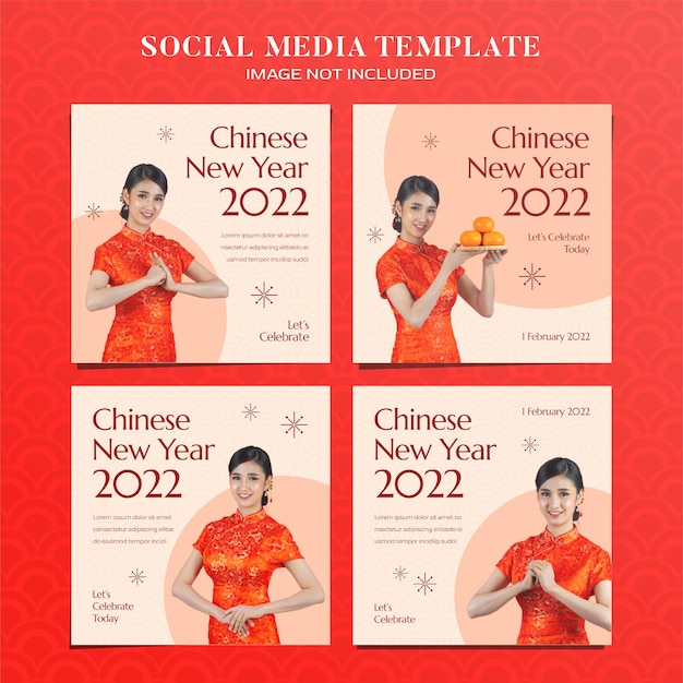 Chinesisches Neujahr 2022 Instagram-Webbanner