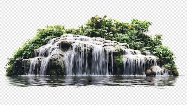 PSD une chute d'eau est montrée dans cette photo