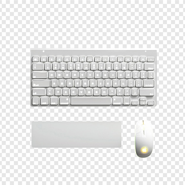 PSD clavier rgb isolé sur un fond transparent